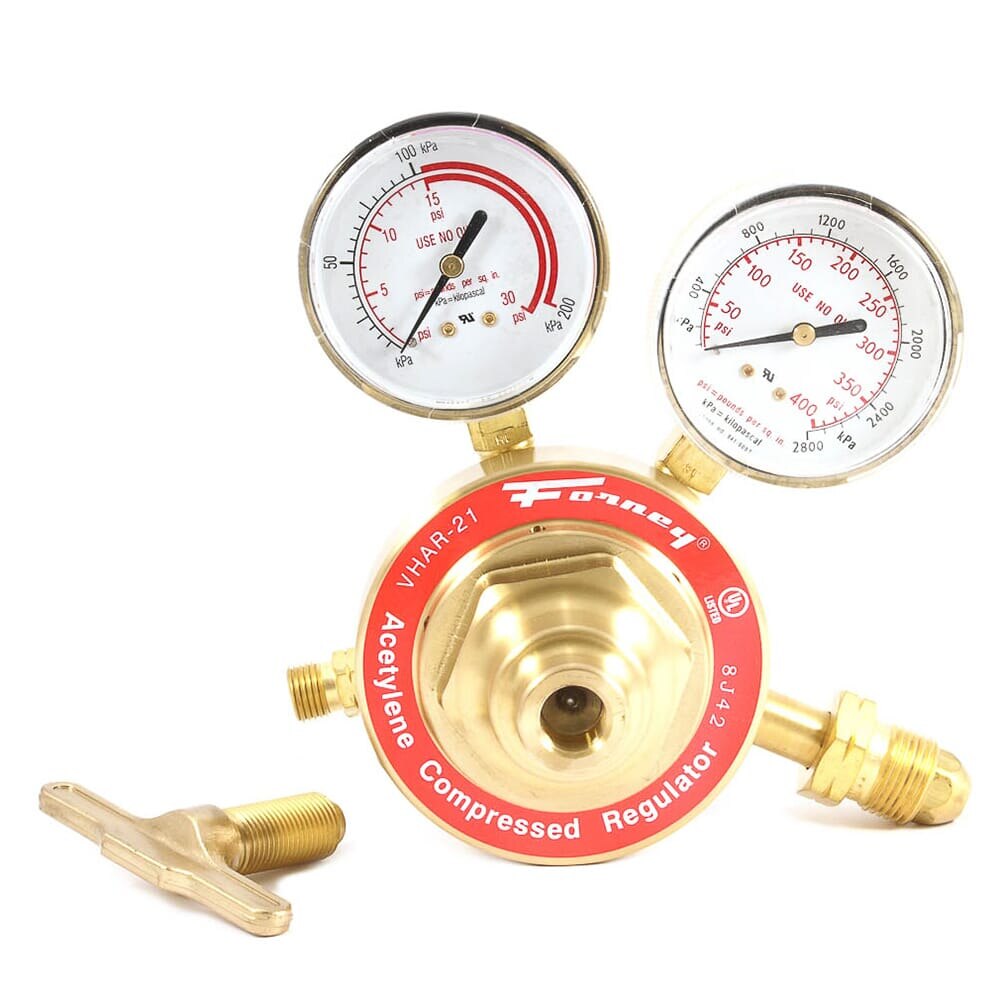 Victor Style Regulator, 450 Series, Acetylene, 2-1/2 inch (CGA-510)