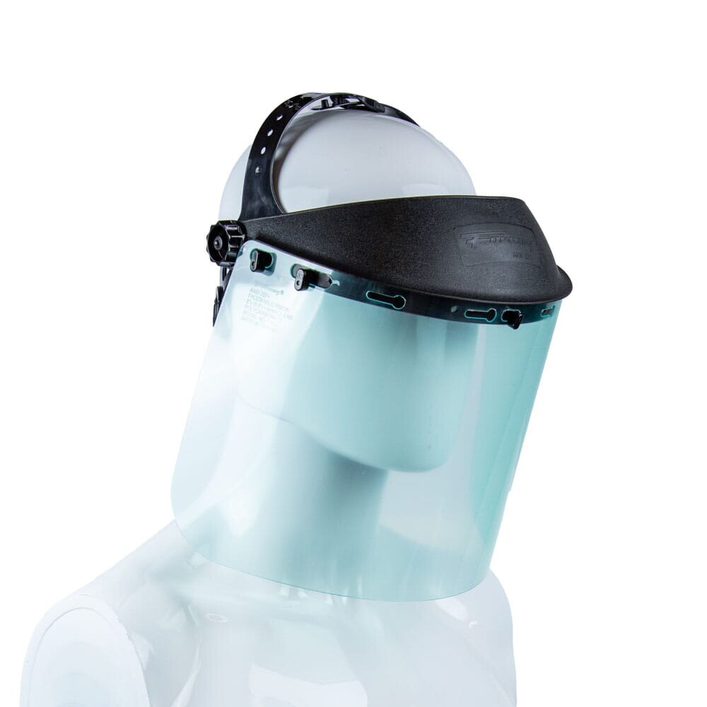Face Shield with Pin-Type Headgear, Clear