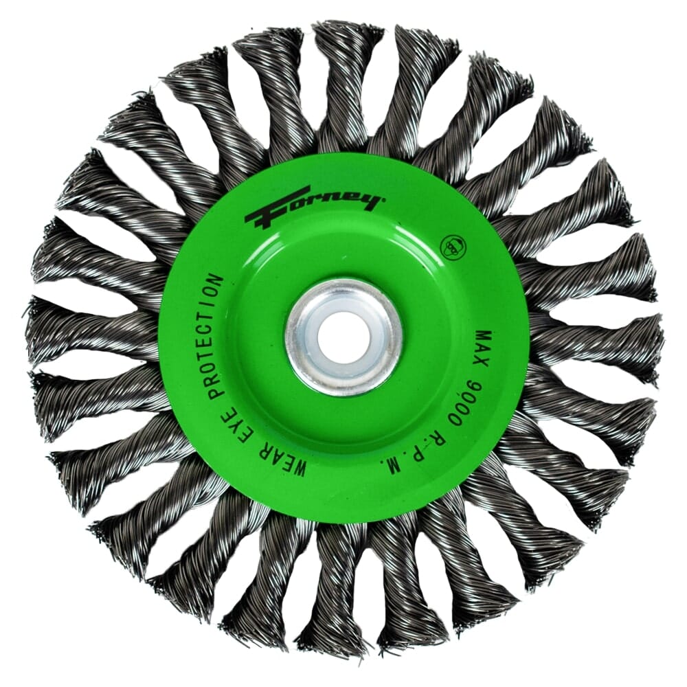 Wire Wheel Knotted, 6 in x .020 in x 1/2 - 5/8 in Arbor