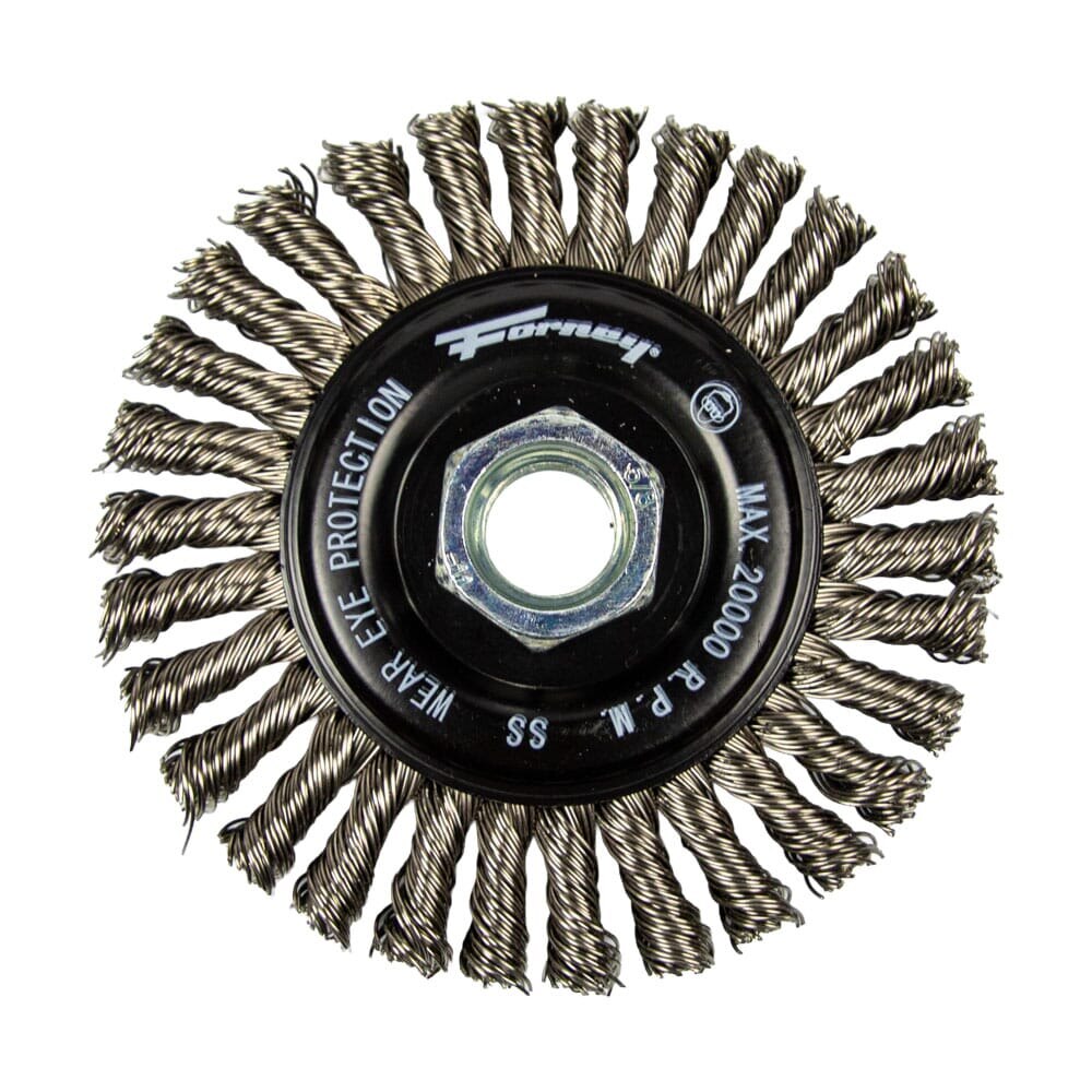 Command PRO Wire Wheel, Stringer Bead, Stainless Steel, 4 in x .020 in ...